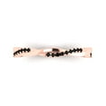 thumbnail image 1 of 0.16 ctw Wedding Band for Women - 18K Rose Gold Natural Onyx Stackable Eternity Ring, 1 of 6