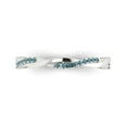 thumbnail image 1 of 0.16 ctw Wedding Band for Women - 18K White Gold Blue Moissanite Stackable Eternity Ring, 1 of 6
