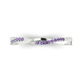 thumbnail image 1 of 0.16 ctw Wedding Band for Women - 18K White Gold Simulated Alexandrite Stackable Eternity Ring, 1 of 6