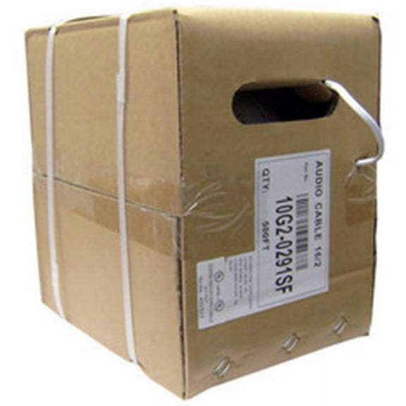 0.16 mm 500 ft. 12 AWG Pure Copper CM In-Wall Rated Speaker Cable - White