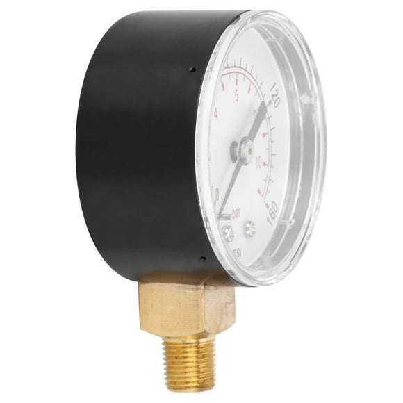 0-160psi 0-11bar Vacuum Pressure Gauge Manometer with Dual Scale for Water Oil Gas Liquid