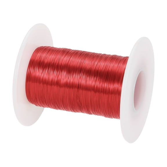 0.16mm Magnet Wire 1834ft (559m) Enameled Copper Wires Magnet Winding Coil 100g 155C for Transformers Inductors, Red