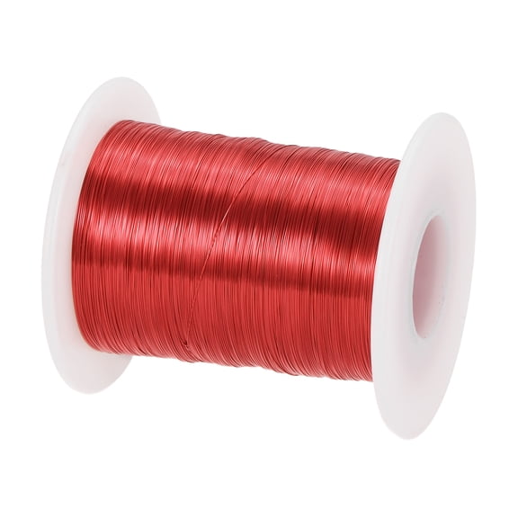 0.16mm Magnet Wire 3668ft (1118m) Enameled Copper Wires Magnet Winding Coil 200g 155C for Transformers Inductors, Red