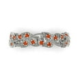 thumbnail image 1 of 0.17 ct Brilliant Round Cut Simulated Red Diamond 14k White Gold Band SZ 9.75, 1 of 6