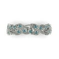 thumbnail image 1 of 0.17 ct Brilliant Round Cut Synthetic Moissanite 18K White Gold Band SZ 5.25, 1 of 6
