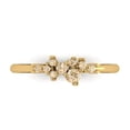 thumbnail image 1 of 0.17 ctw Wedding Band for Women - 14K Yellow Gold Natural Morganite Stackable Eternity Ring, 1 of 6