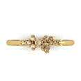 thumbnail image 1 of 0.17 ctw Wedding Band for Women - 14K Yellow Gold Yellow Moissanite Stackable Eternity Ring, 1 of 6
