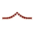 thumbnail image 1 of 0.1725 ctw Wedding Band for Women - 14K Rose Gold Natural Garnet Stackable Eternity Ring, 1 of 6