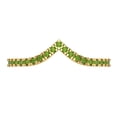 thumbnail image 1 of 0.1725 ctw Wedding Band for Women - 14K Yellow Gold Natural Peridot Stackable Eternity Ring, 1 of 6