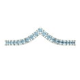 thumbnail image 1 of 0.1725 ctw Wedding Band for Women - 18K White Gold Simulated Blue Sapphire Stackable Eternity Ring, 1 of 6