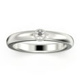 thumbnail image 1 of 0.17Ct Vertex Diamond Moissanite Ring 10K White Gold Wedding Band, 1 of 4