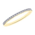 thumbnail image 1 of AFFY 0.18 Cttw Round Cut White Natural Diamond Engagement Wedding Band Ring In 10K Solid Yellow Gold,Ring Size: 6.5, 1 of 1