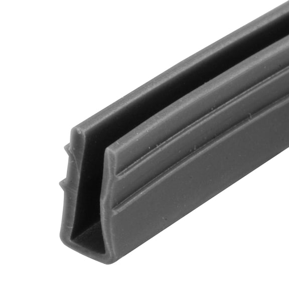 0.18 in. x 200 ft. Gray Vinyl Glass Glazing Channel