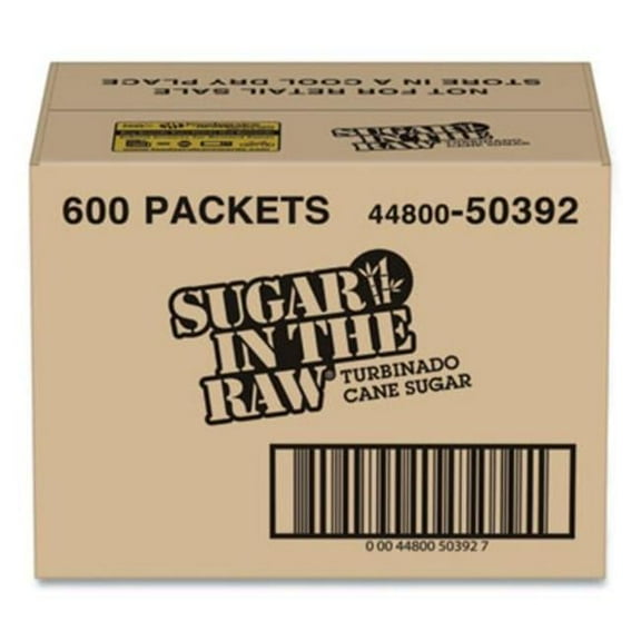 0.18 oz Sugar In The Raw Packets - 600 per Case