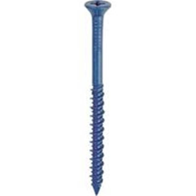 0.18 x 1.25 in. Anchor Steel Concrete Screw, Blue - Pack of 75