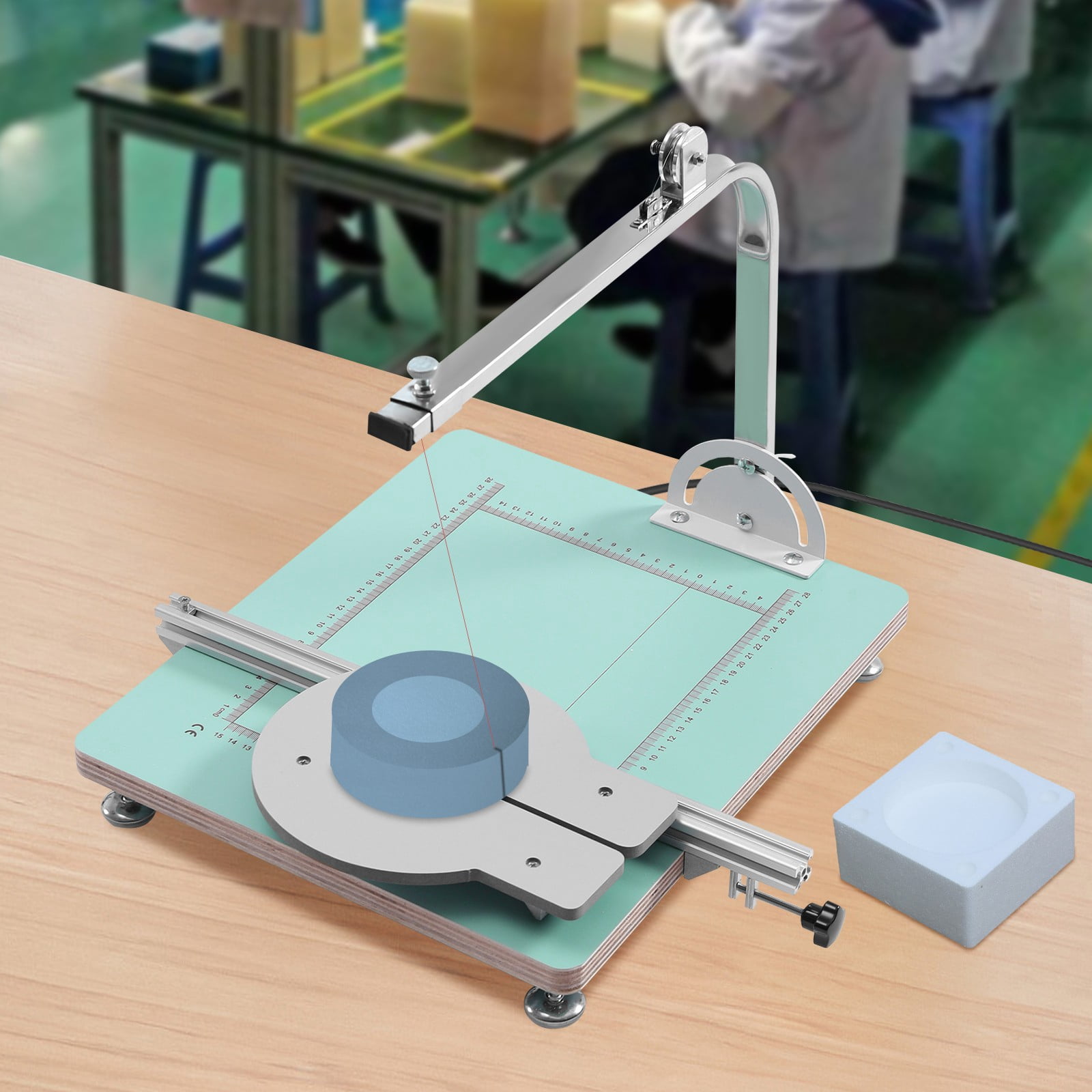 0-180° Adjustable Countertop Foam Cutter Hot Wire Cutter Working Table Tool Styrofoam Sponge Cutting Machine