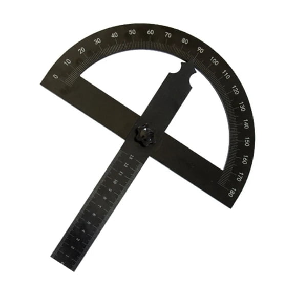 0-180 Degree Carpenter Measuring Gauge-Semicircle Mathematics Ruler ,Durable Construction