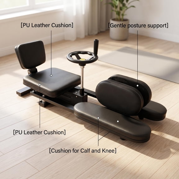0-180 Degree Leg Exercise Machines,Split Machine for Home Gym Dance Studio,440lbs Leg Stretcher Machine with PU Leather Cushion