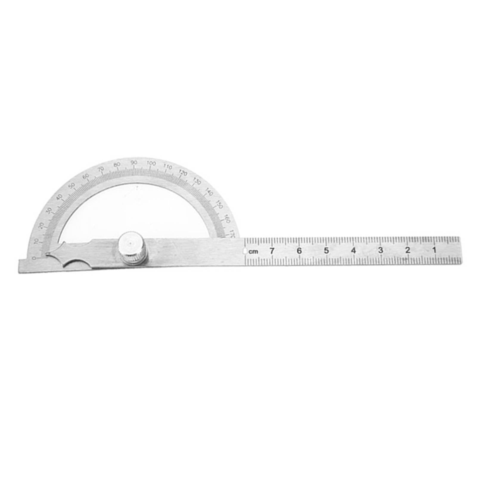 0-180 Degree Stainless Steel Protractor Goniometer Angle Finder Gauge ...