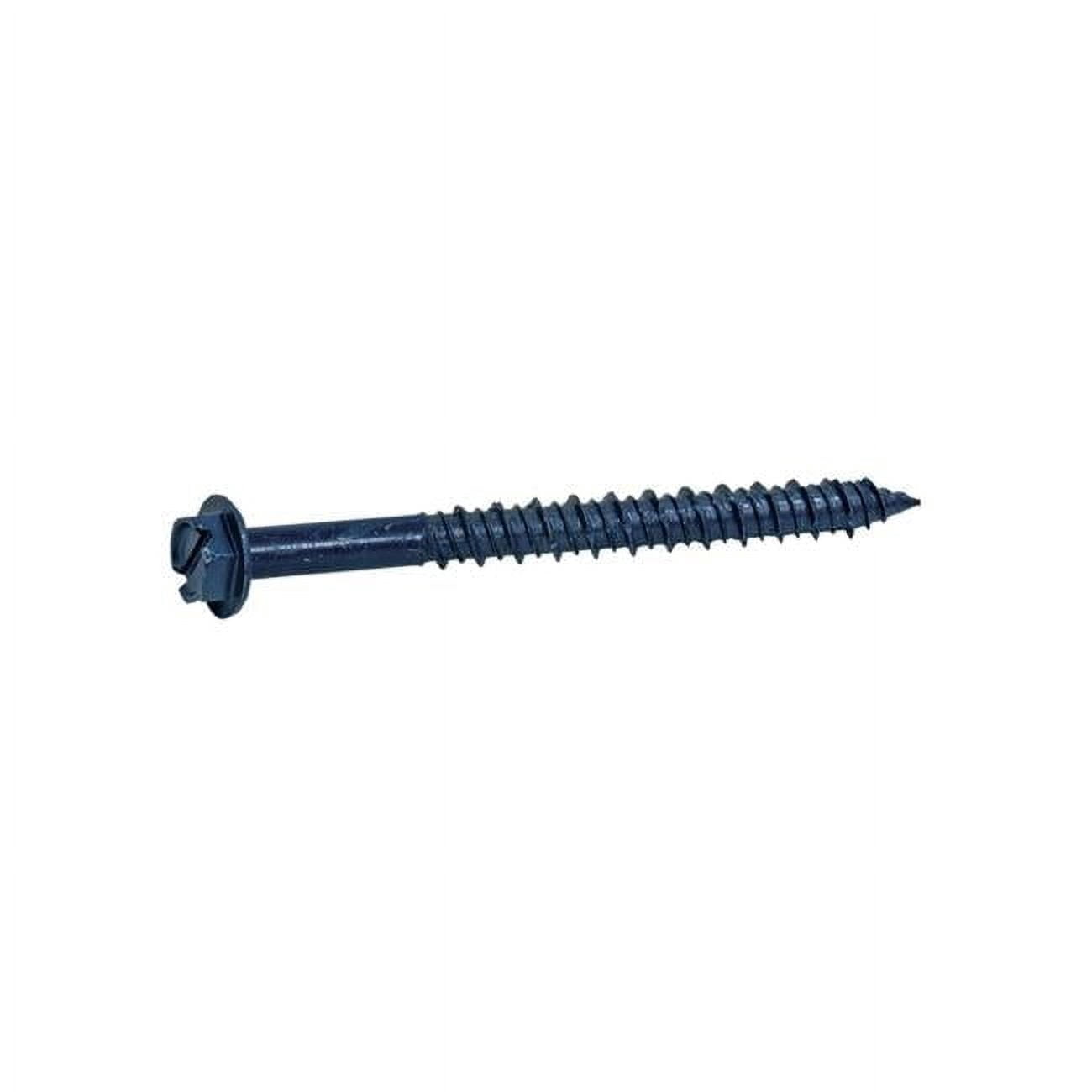 0.187 x 2.75 in. Hex Washer Head Steel Concrete 1 lbs Screws - Pack of 12