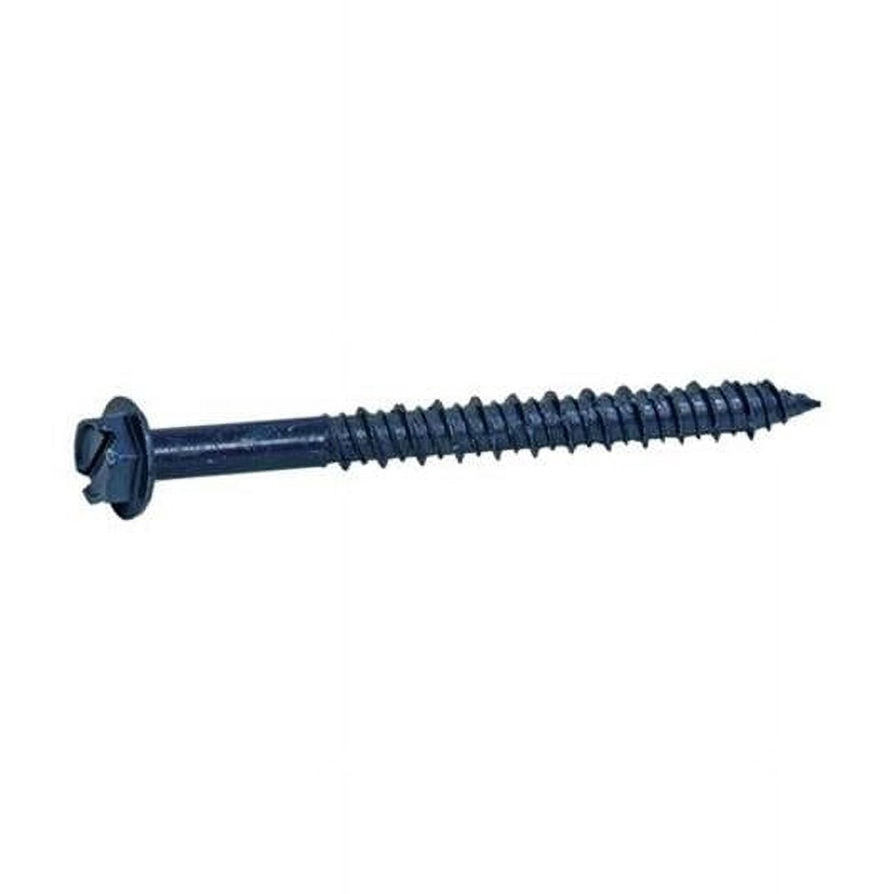 0.187 x 3.25 in. 1 lbs Hex Washer Head Steel Concrete Screws