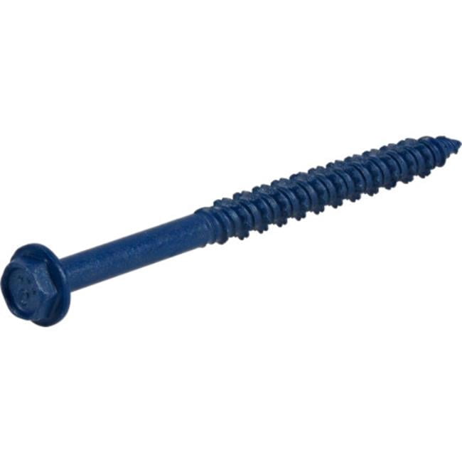0.188 x 2.75 in. Power Pro Blue Hex Washer-Head Concrete Screw Anchors - Blue