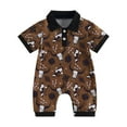 thumbnail image 1 of 0-18M Baby Boys Gentleman Jumpsuits 3M 6M 12M 18M Casual Cow Bull Head Print Short Sleeve Romper for Newborn, 1 of 10