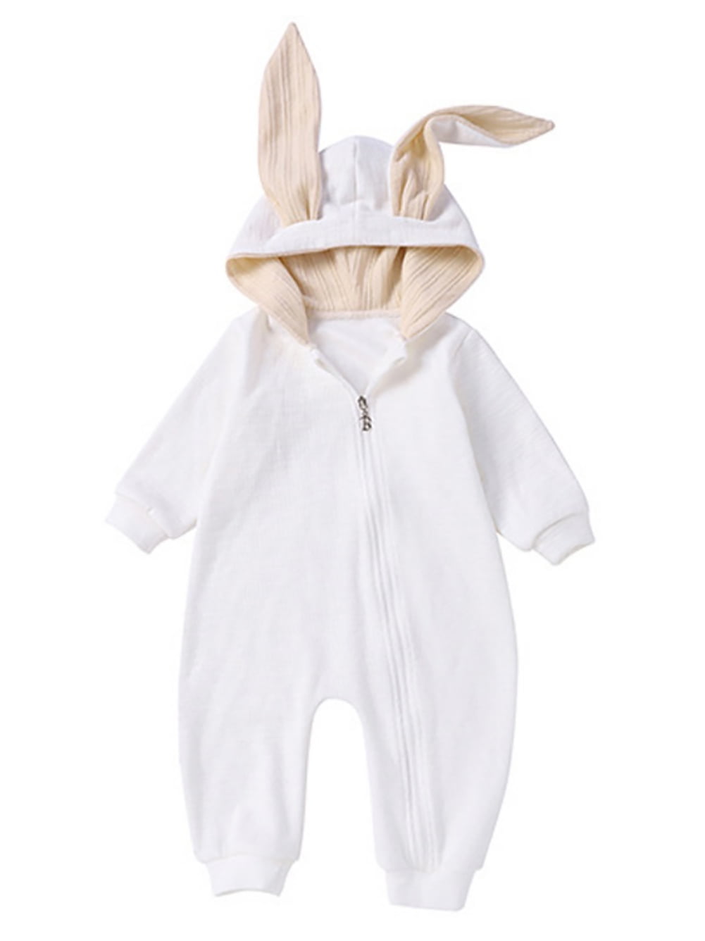 018M Newborn Unisex Baby Boy Girl Rabbit Romper Cotton Cute Bunny Long