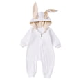 thumbnail image 1 of 0-18M Newborn Unisex Baby Boy Girl Rabbit Romper Cotton Cute Bunny Long Sleeves Zipper Hoodie Infant Bodysuits Jumpsuit Outfit, 1 of 9