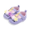 thumbnail image 1 of 0-18M Toddler Baby Girls Flower Shoes PU Leather Soft Sole Crib Shoes, 1 of 7