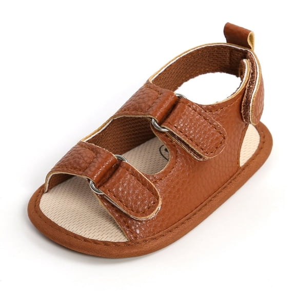 0-18Months Baby Infant Unisex PU Leather soft Soled Summer Sandals Shoes Flat with