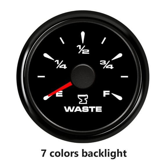 0~190 Ohm/240 ~33ohm Car Boat Sewage Level Gauge E-F Car Boat RV Holding Tank Level Gauge Sensor ,Easy to Install