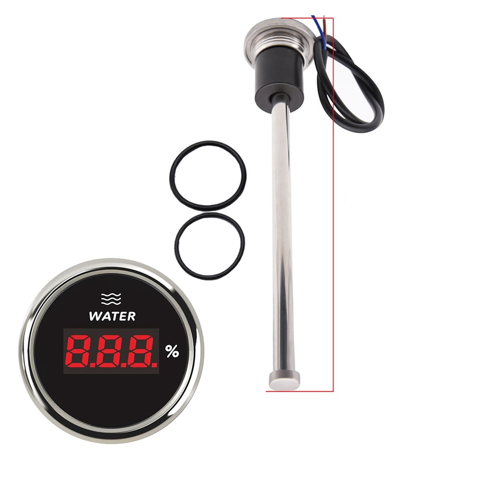 0-190 Ohm Digital Water Level Gauge Waterproof +150-600mm Water Level ...