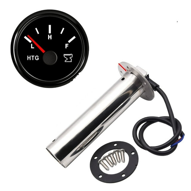 0-190 Ohm Level Sensor With Gauge 52mm Marine Boat Car Gauge Sender