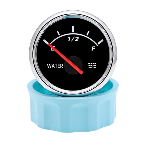0-190ohm 52mm Water Level Gauge Red LED Pointer Water Tank Level Indicator 240-33ohm For Car Boat Truck 12V 24V ,High Precision