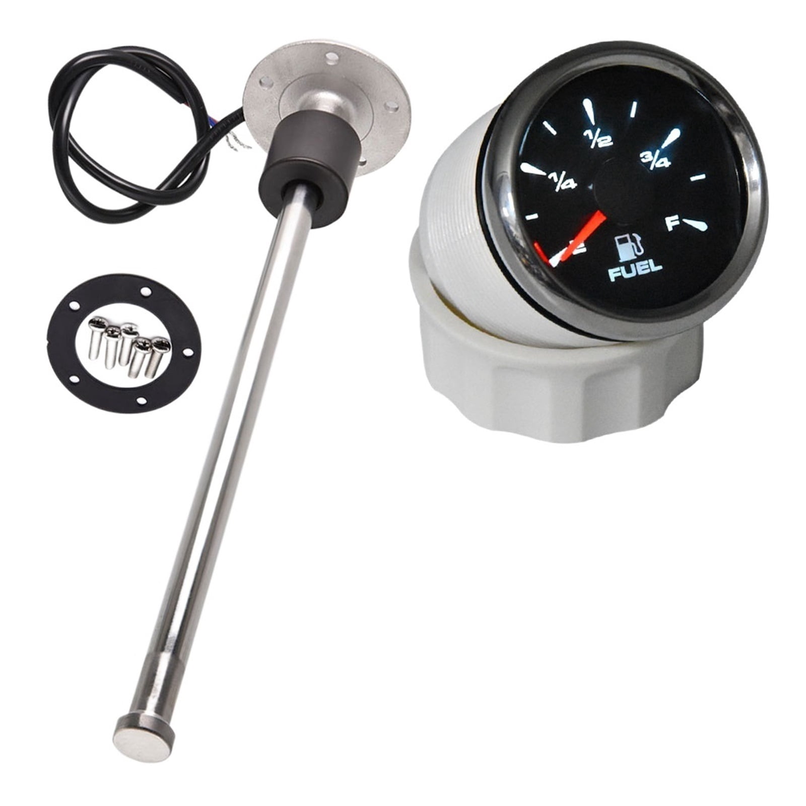 Fuel Indicator 0-190ohm Fuel Tank Level Indicator 100-600mm With 8 Colors Backlight ...