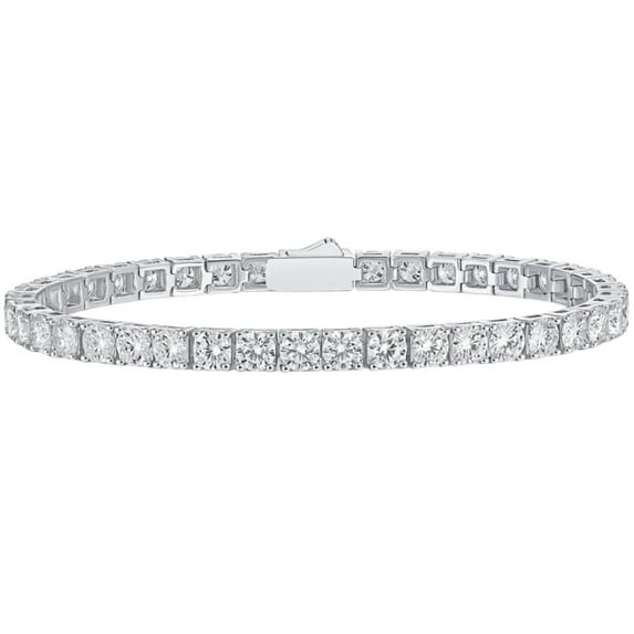 0.1CT Moissanite Tennis Bracelet for Women Men Diamond Bracelet Women's Tennis Bracelet Silver Tennis Bracelet Womens Lab Diamond Bracelet Moissanite 3MM Tennis Bracelet