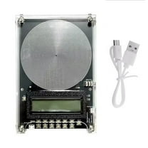 0.1Hz-100000Hz Adjustable Schumann Sine Wave Resonance Generator Ultra Low Frequency Generator for Healing Sound Frequency Rife Machine with USB and Magnetic Acrylic Case - (Black)