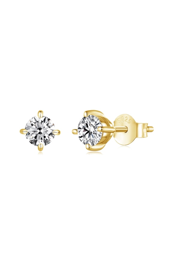 0.1ct Moissanite StudsMoissanite Stud Earrings 925 Sterling Silver Lab-Created Diamond Alternative Jewelry for Women Men