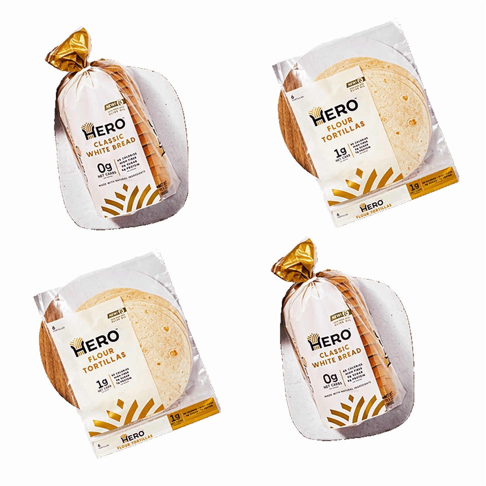 Hero Classic White Bread & Hero Flour Tortillas