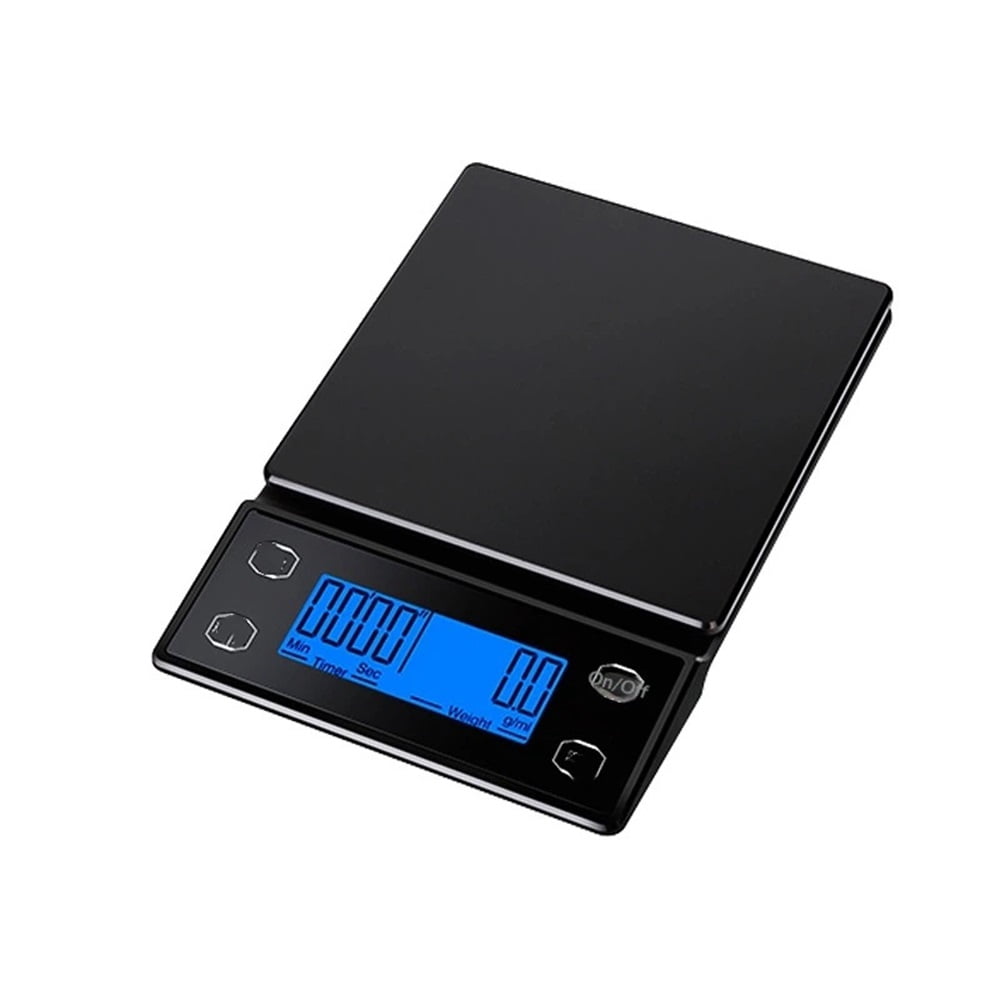 0.1g Precision Coffee Scale 3kg Digital Scale for Kitchen Use ,for Coffee Lovers and Baristas（black）