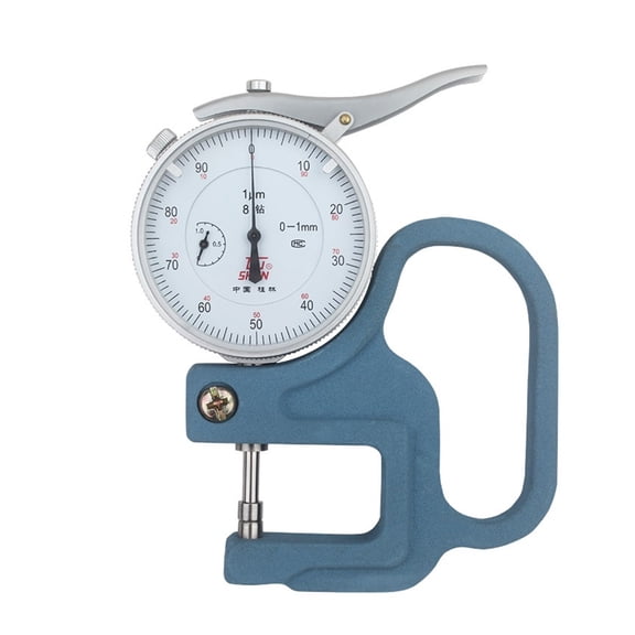 0-1mm 0.001mm Film Thickness Gauge 1mm Micron Dial Thickness Gauge Thickness Meter Tester 0-1mmx0.001mm ,Complete Kit
