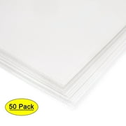 0.1mm Thick A4 Size Clear Sheet 297mm x 210mm Transparent Rigid Plastic Sheet,Office,DIY Cut,50Pcs