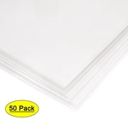 0.1mm Thick A4 Size Clear Sheet 297mm x 210mm Transparent Rigid Plastic Sheet,Office,DIY Cut,50Pcs