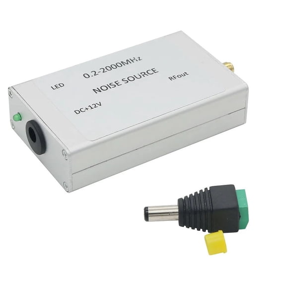 0.2-2000MHz Noise Signal Generator RF White Noise Source,for Spectrum Analyzer Tracking High Flatness 12V-DC