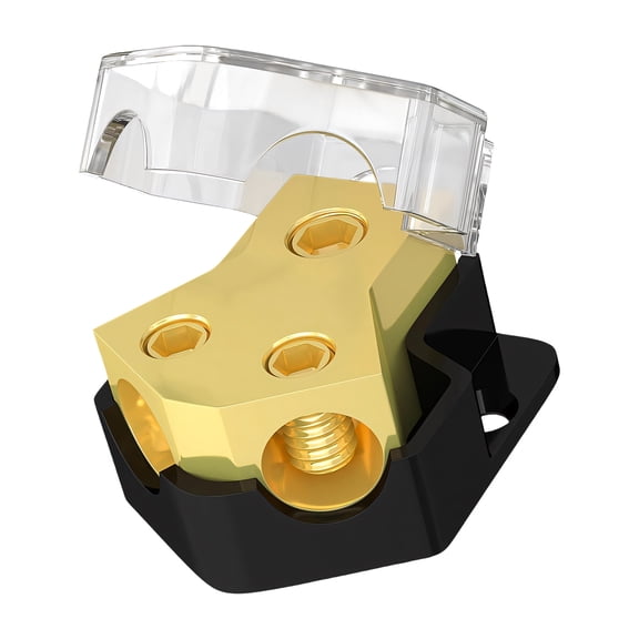 0/2/4 Gauge in 4/8/10 Gauge Out Distribution Block Ground Wire Splitter For Car Stereo And Amplifier Installation