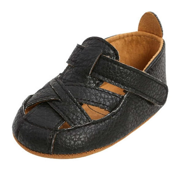 0-2 Years Baby First Walking Shoes Kids baby Sneaker Toddler Kid Baby Boys Summer Breathable Soft Bottom Casual Non-slip Casual Shoes Black 12-15 Months