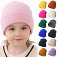 thumbnail image 1 of 0-2 Years Baby Toddler Boys Girls Beanie Winter Knitted Hat Warm Classic Solid Hat Outdoor Daily Headwear Baby Hat, 1 of 9