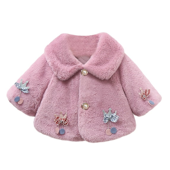 0-2 Years Infant Baby Girls Cape Cute Cloak Warm Winter Outwear Jacket Coat