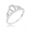 thumbnail image 1 of 0.2 ct Madeline Rhodium Simple Crown Ring - Size 7, 1 of 1